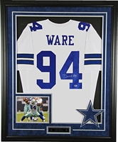 Demarcus Ware Signed & Deluxe Framed Cowboys Jersey