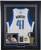 Custom Jersey Framing w/Photo, Logo, Floating Card and Ticket