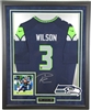 Russell Wilson Signed and Framed Jersey