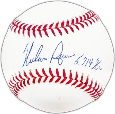 Nolan Ryan Signed Official MLB Baseball  w/"5714 K's" Inscription