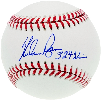 Nolan Ryan Signed Official MLB Baseball  w/"324 Wins" Inscription