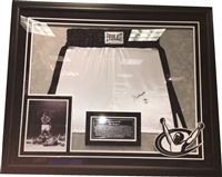 Muhammad Ali Signed Fight Trunks Framed