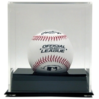 Black Based UV Acrylic Baseball Display Case