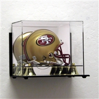 Deluxe Mini Football Helmet case wall mountable