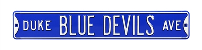 Duke Blue Devils Street Sign
