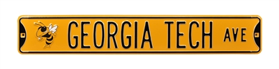 Georgia Tech Yellow Jackets Street Sign