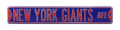 New York Giants Street Sign