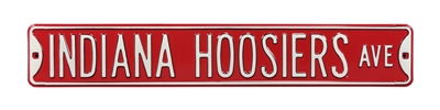 Indiana Hoosiers Street Sign