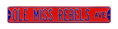 Ole Miss Rebels Street Sign