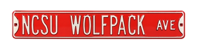 North Carolina Wolf Pack Street Sign
