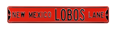 New Mexico Lobos Street Sign