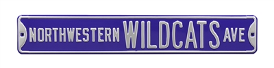 Northwestern Wildcats Street Sign