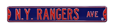 New York Rangers Street Sign