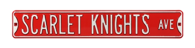 Rutgers Scarlet Knights Street Sign