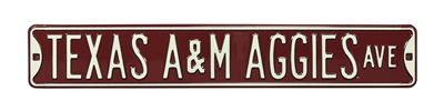 Texas A&M Aggies Street Sign
