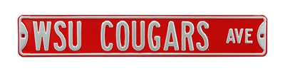 Washington State Cougars Street Sign