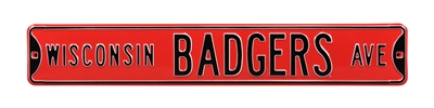 Wisconsin Badgers Street Sign