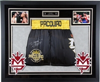 Custom Boxing Trunks Framing w/Pics, Logos, Plate