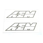 AEM Logo Decal 6.00" x 1.75", Pair