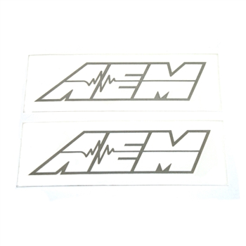 AEM Logo Decal 6.00" x 1.75", Pair