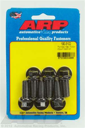 ARP Pontiac hex motor mount bolt kit