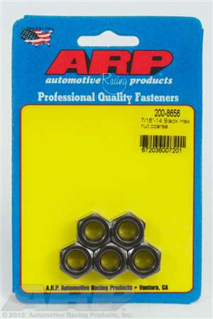 ARP 7/16-14 black coarse hex nut kit
