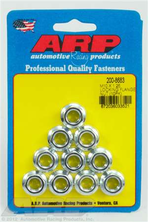 ARP M10 X 1.25 locking flange nut kit