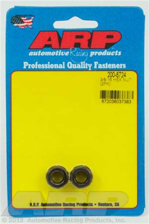 ARP 3/8-16 black hex nut kit