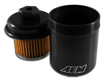 AEM High Volume Fuel Filter for the 1996-2000 Honda Civic CX, DX, LX, and EX