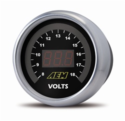AEM Digital Voltmeter Display Gauge (8v to 18v)