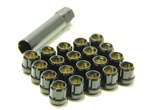 Muteki Open-Ended Lightweight Lug Nuts in Black - 12x1.50mm