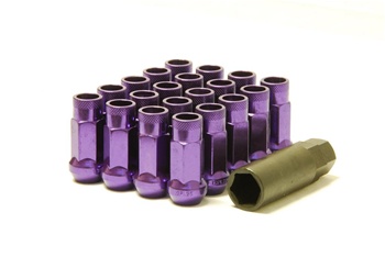 Muteki SR48 Open-Ended Lightweight Lug Nuts in Purple - 12x1.25mm