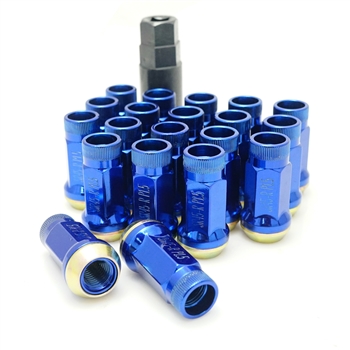 Muteki SR45R Open-Ended Lug Nuts in Blue - 12x1.25mm