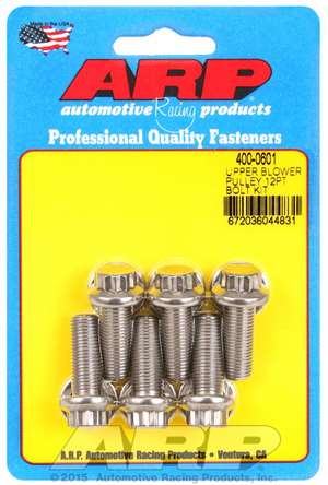 ARP Upper blower pulley SS 12pt bolt kit