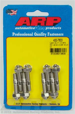 ARP Cast alum covers SS valve cover stud kit