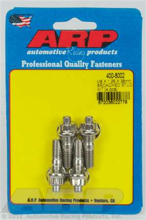 ARP M8 X 1.25 X 38mm broached stud kit - 4pcs