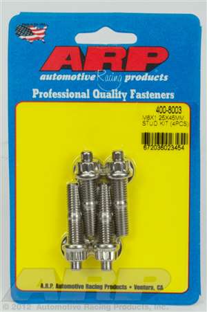 ARP M8 X 1.25 X 45mm broached stud kit - 4pcs