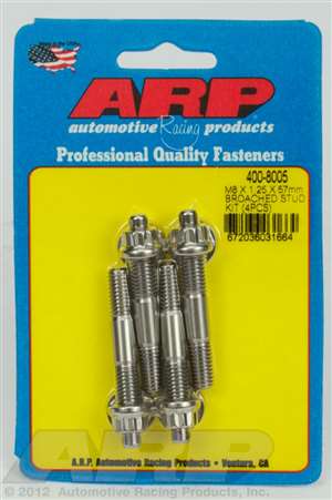 ARP M8 X 1.25 X 57mm broached stud kit - 4pcs