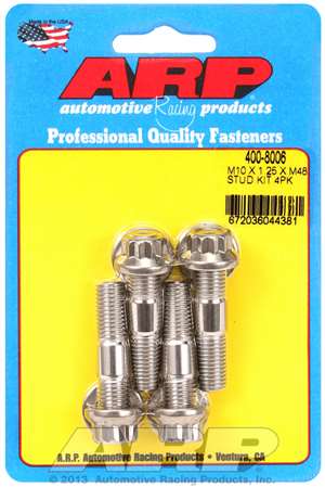 ARP M10 X 1.25 X 48mm broached stud kit 4pcs