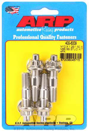 ARP M10 X 1.25/1.50 X 55mm broached stud kit 4pcs