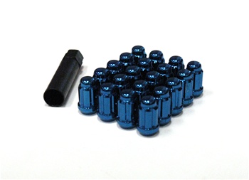 Muteki Closed-Ended Lightweight Lug Nuts in Blue - 12x1.25mm