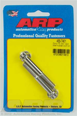 ARP Ford FE SS 12pt thermostat bolt kit