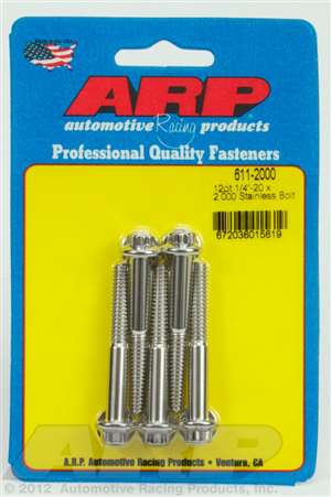 ARP 1/4-20 x 2.000 12pt SS bolts