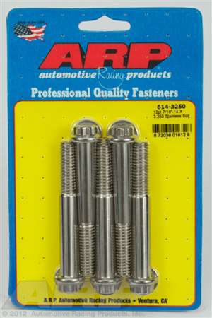ARP 7/16-14 X 3.250 12pt 1/2 wrenching SS bolts