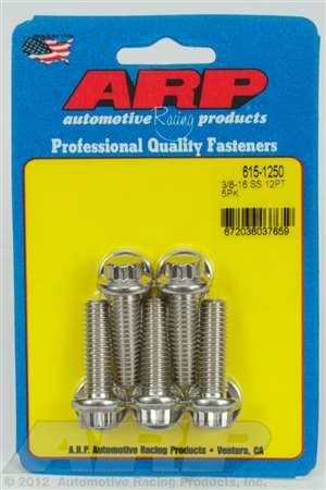 ARP 3/8-16 x 1.250 12pt 7/16 wrenching SS bolts