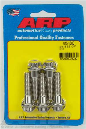 ARP 3/8-16 x 1.500 12pt 7/16 wrenching SS bolts