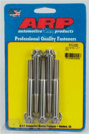 ARP 3/8-16 x 3.250 12pt 7/16 wrenching SS bolts