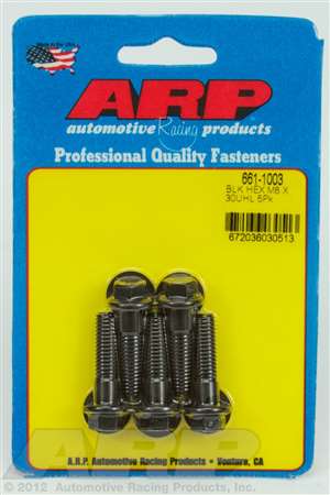 ARP M8 x 1.25 x 30 hex black oxide bolts