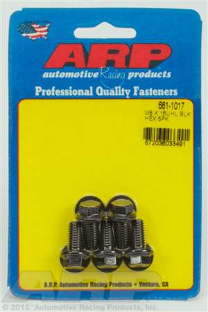 ARP M8 x 1.25 x 16 hex black oxide bolts