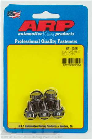 ARP M8 x 1.25 x 12  12pt black oxide bolts